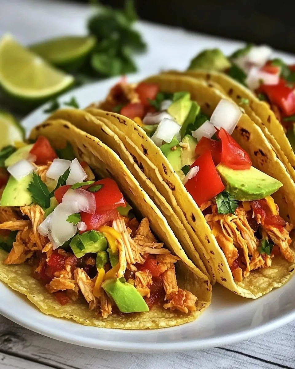Delicious Slow Cooker Protein Chicken Tacos image
