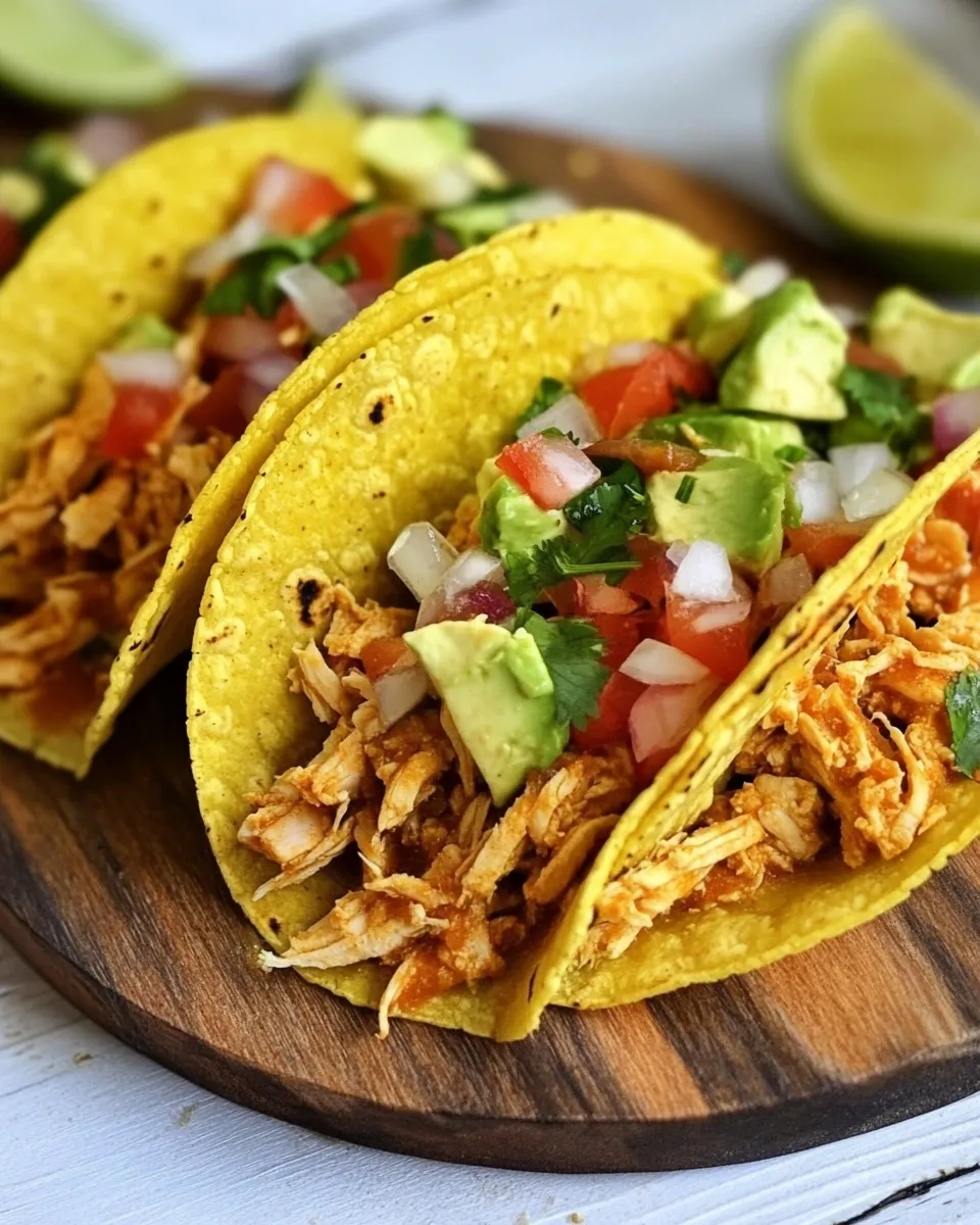 Quick Slow Cooker Protein Chicken Tacos recipe photo