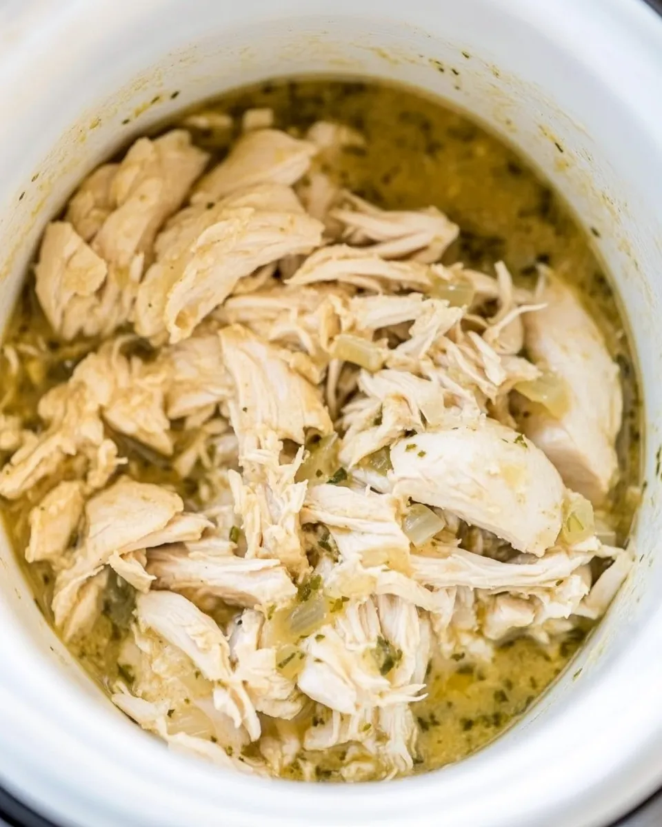 Easy Slow Cooker Salsa Verde Chicken photo