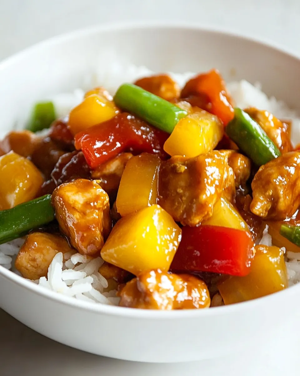 Delicious Slow Cooker Sweet and Sour Chicken image