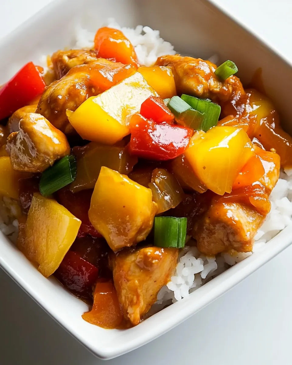 Savory Slow Cooker Sweet and Sour Chicken recipe photo
