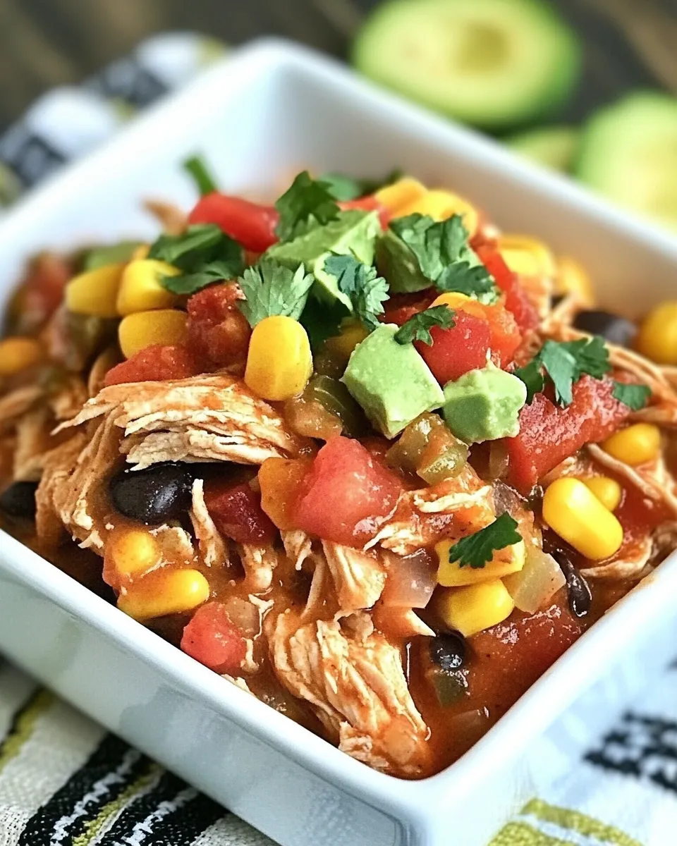 Homemade Slow Cooker Tex-Mex Chicken dish photo