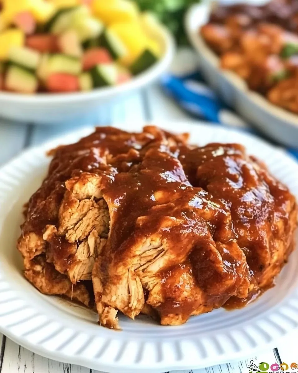 Easy Slow Cooker Zesty BBQ Chicken image