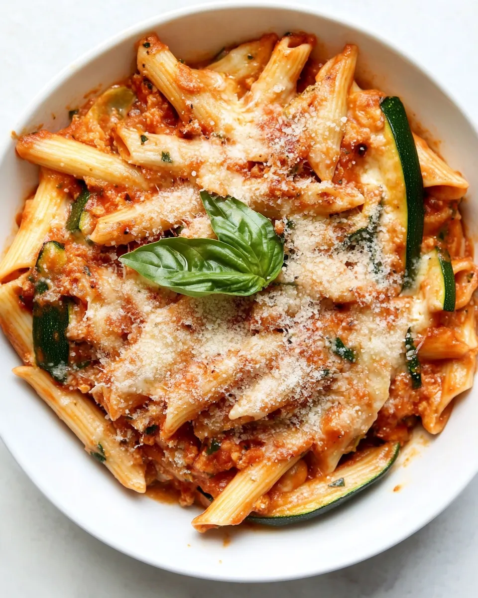 Delicious Slow Cooker Zucchini Ziti image