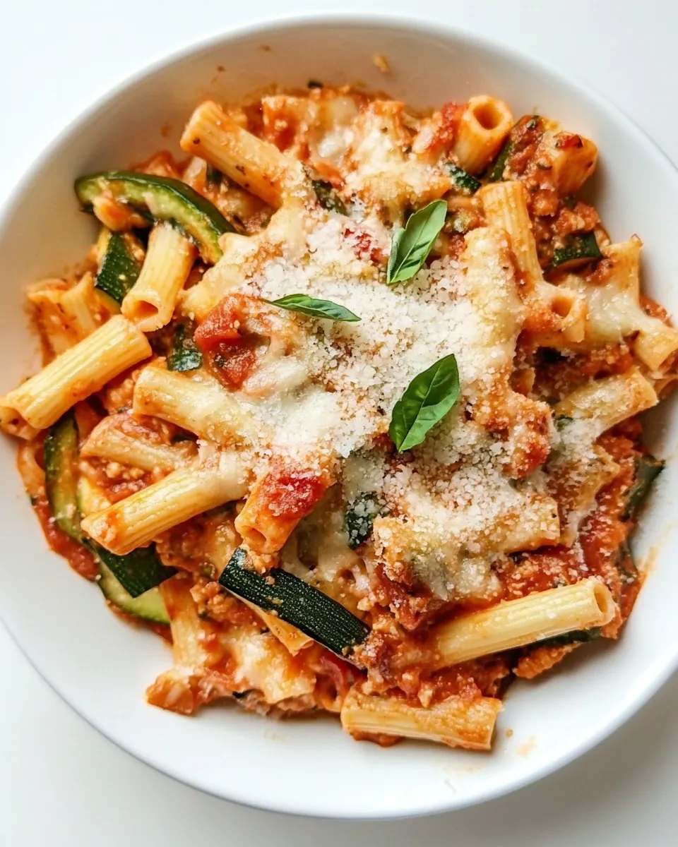 Easy Slow Cooker Zucchini Ziti recipe photo