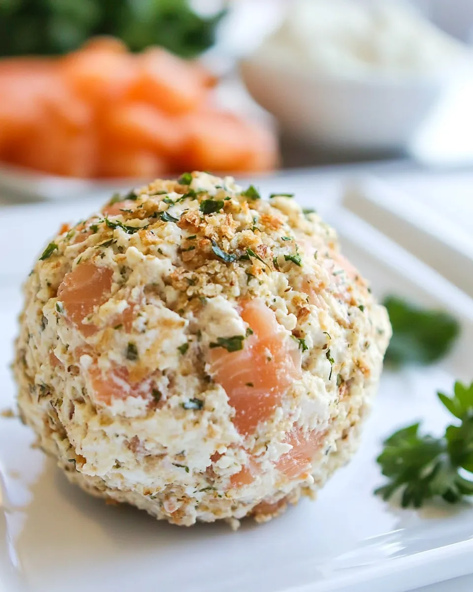 Homemade Smoked Salmon Cream Cheese Ball photo