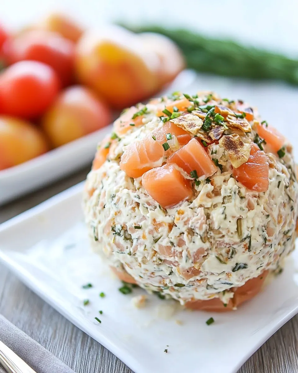 Easy Smoked Salmon Cream Cheese Ball recipe photo