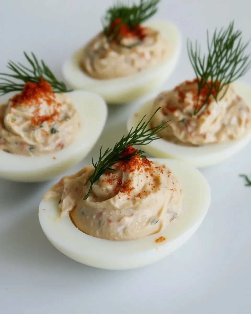 Classic Smoked Salmon Devilled Eggs image