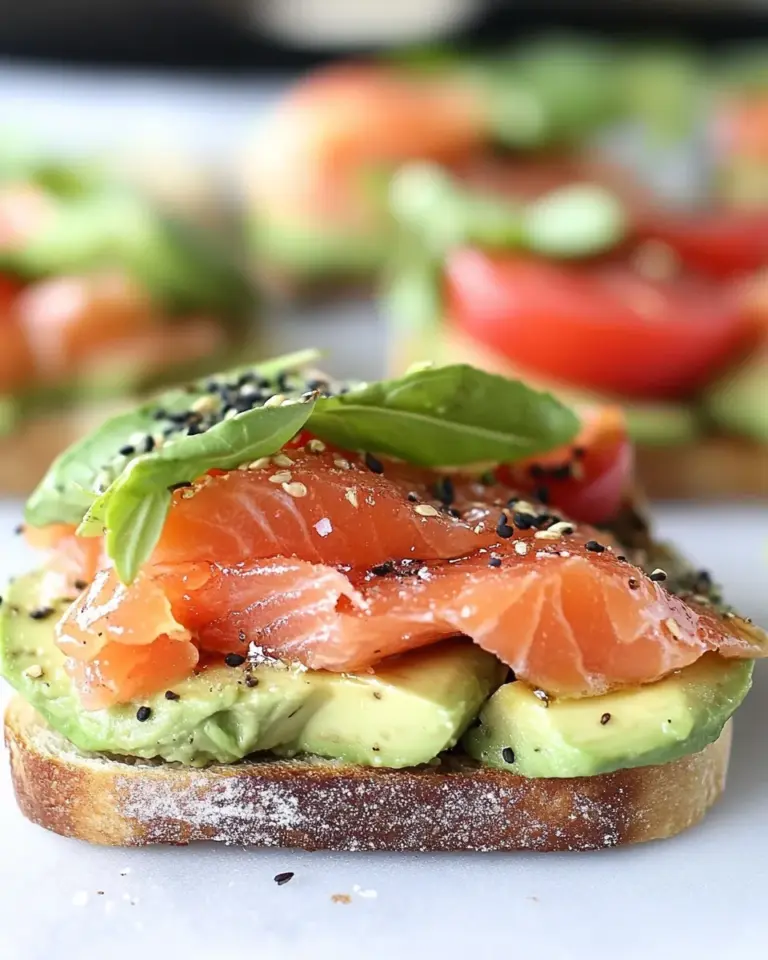 Homemade Smoked Salmon & Smashed Avocado Tartines photo