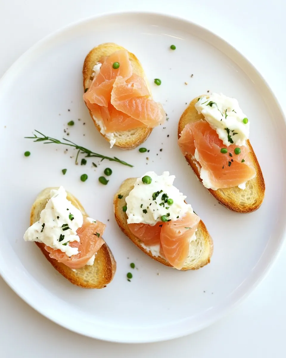 Easy Smoked Salmon and Goat Cheese Bruschetta recipe photo