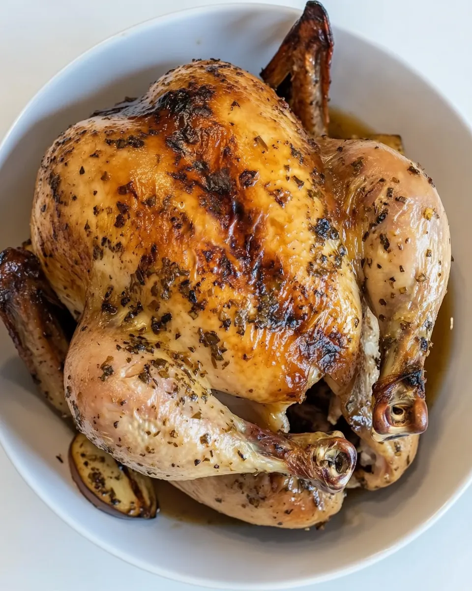 Classic Smoked Whole Chicken with Italian Marinade dish photo