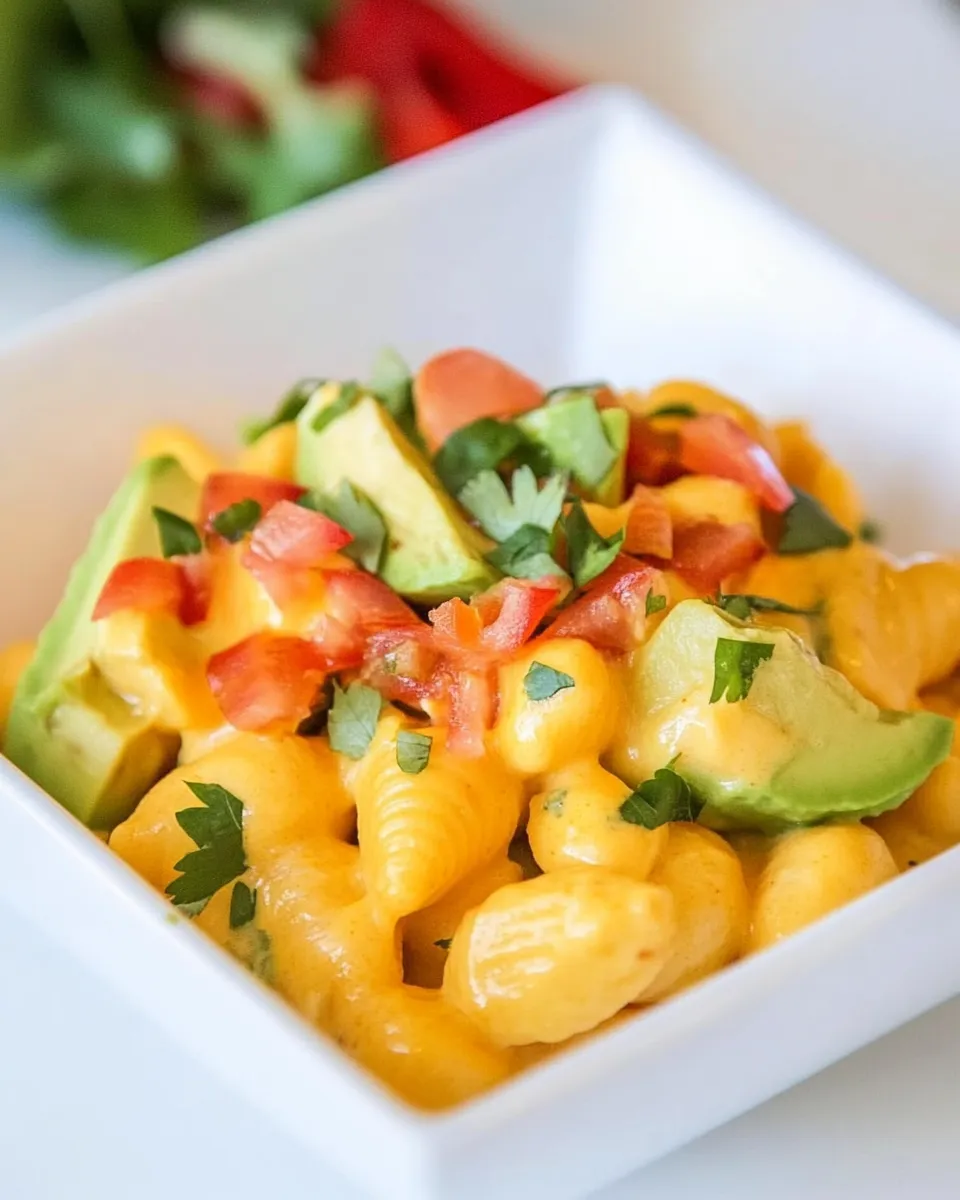 Homemade Smoky Avocado Shells and Cheese photo
