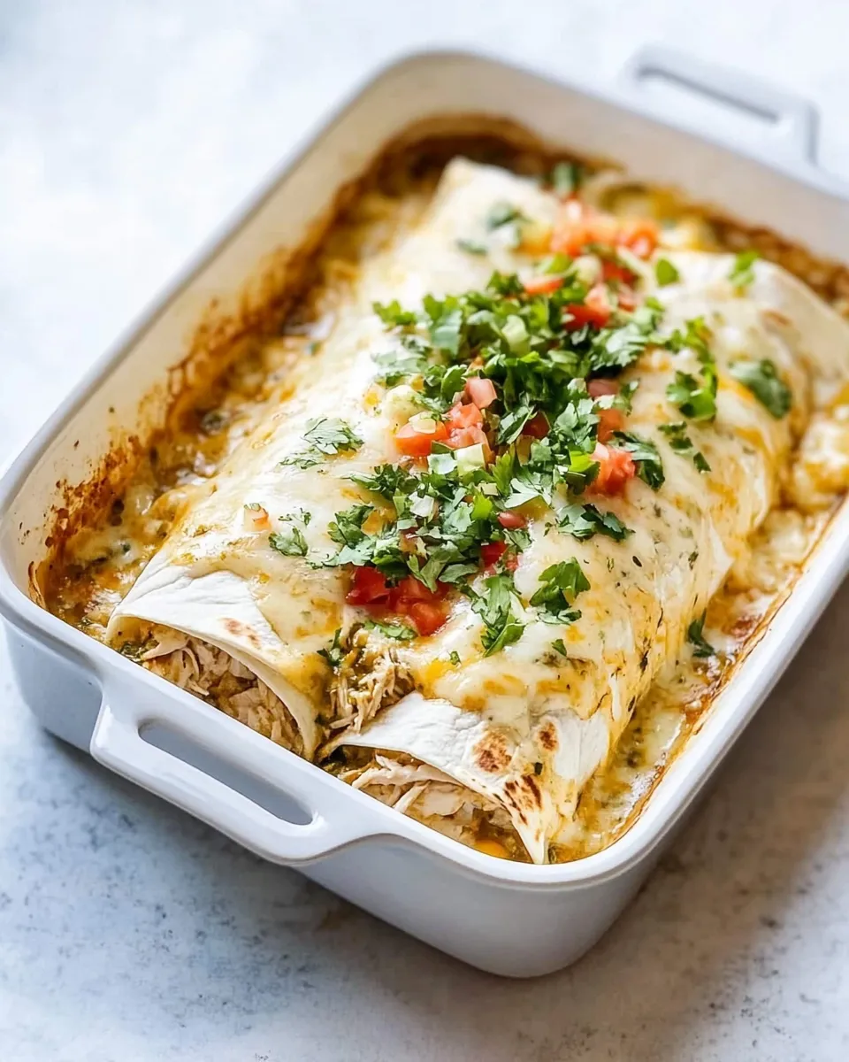 Homemade Smothered Green Chile Chicken Burritos recipe photo