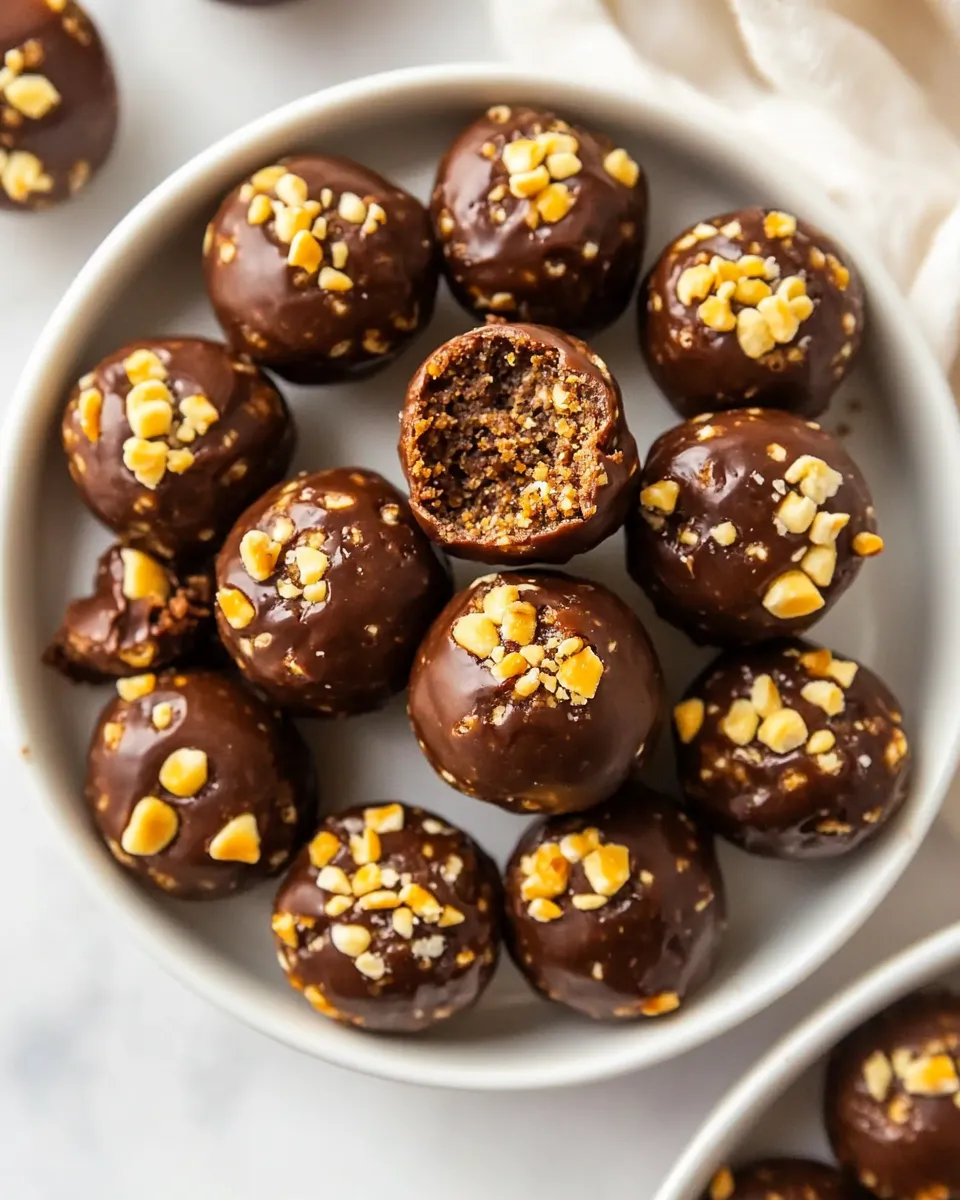 Delicious Snickers Protein Balls recipe photo