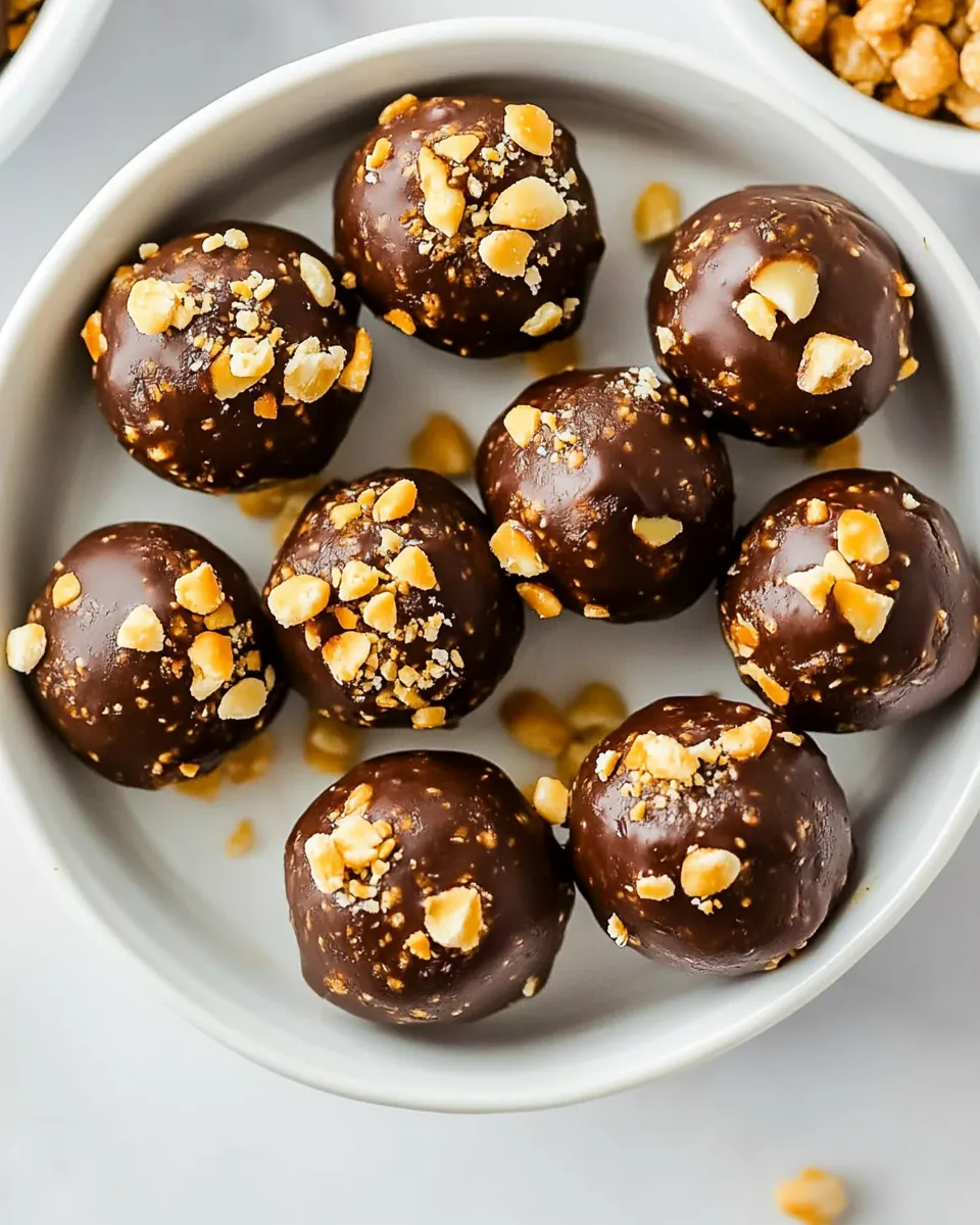 Classic Snickers Protein Balls dish photo