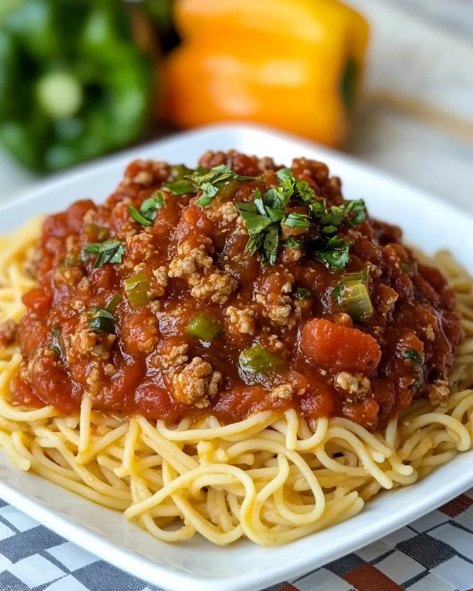 Delicious Southern Spaghetti Sauce shot