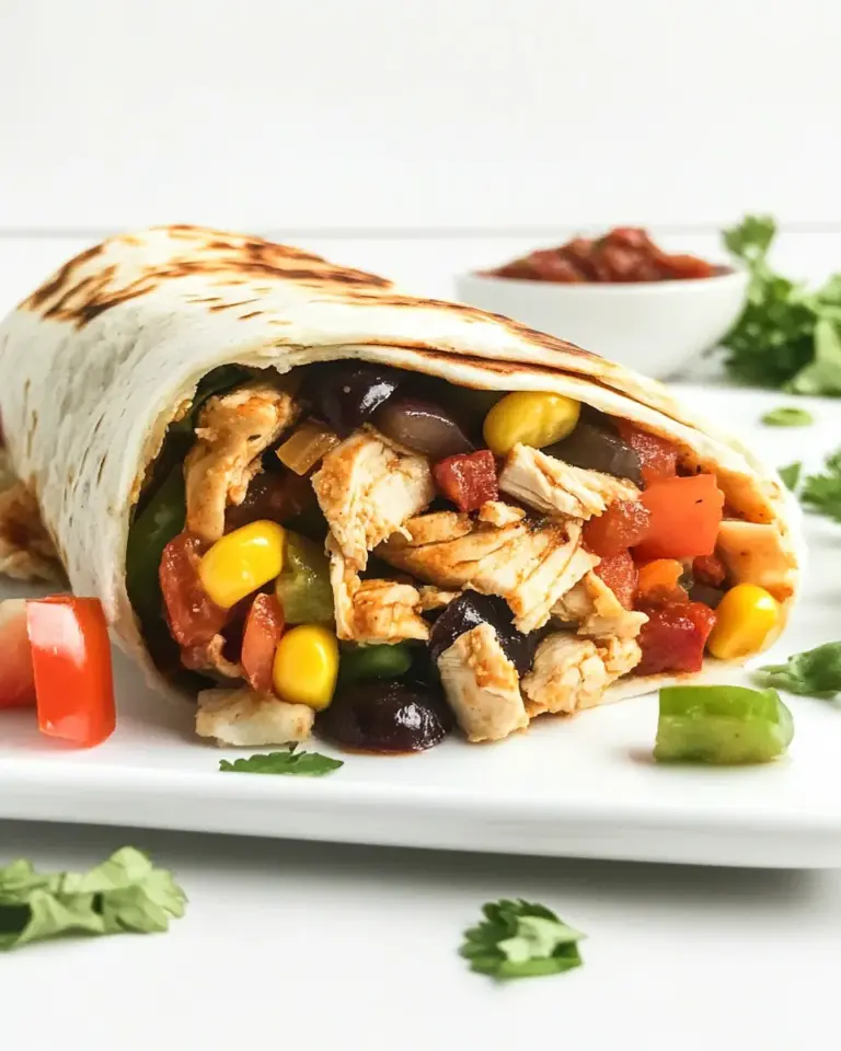 Homemade Southwest Chicken Hummus Wrap photo