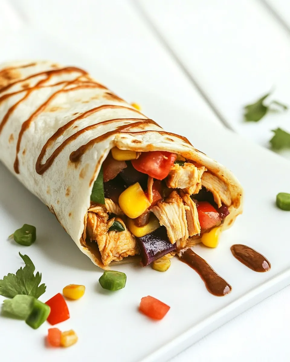 Best Southwest Chicken Hummus Wrap image