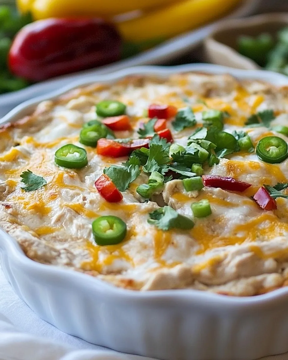 Classic Southwest Hot Chicken Dip (Extra Cheesy) image