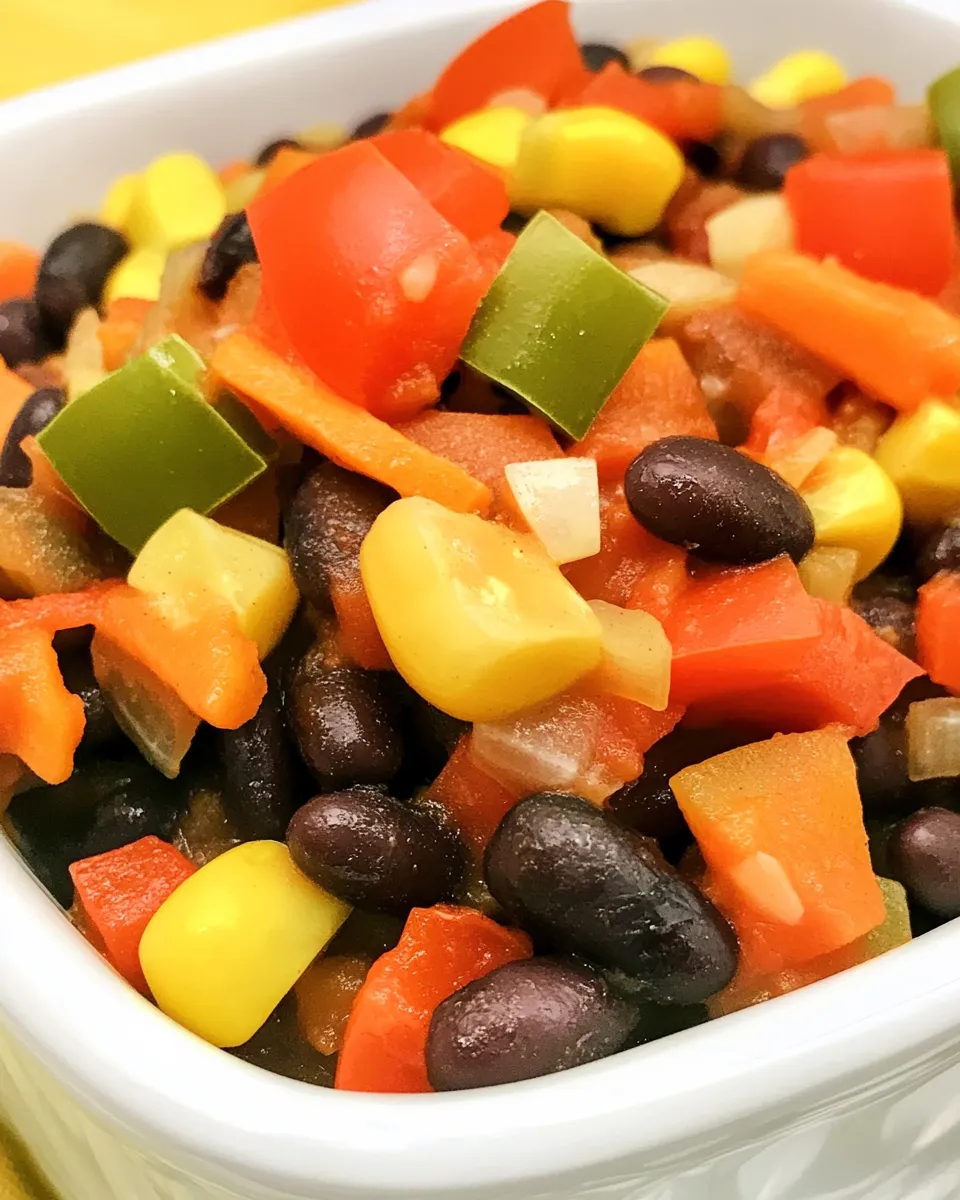 Delicious Southwestern Black Beans (4-Ingredients) plate image