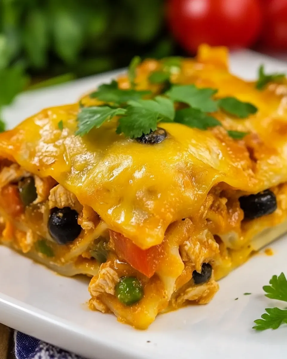 Easy Southwestern Chicken Lasagna Roll-Ups image