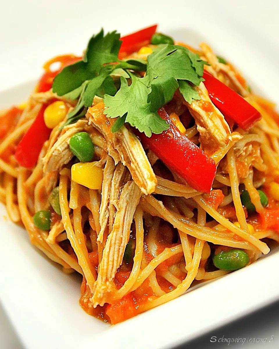 Easy Southwestern Chicken Spaghetti recipe photo
