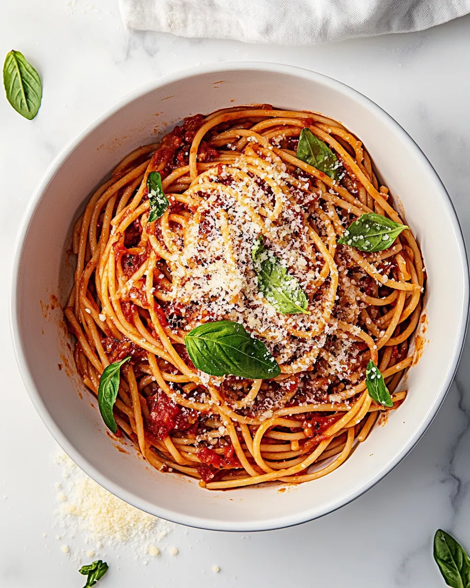 Delicious Spaghetti shot