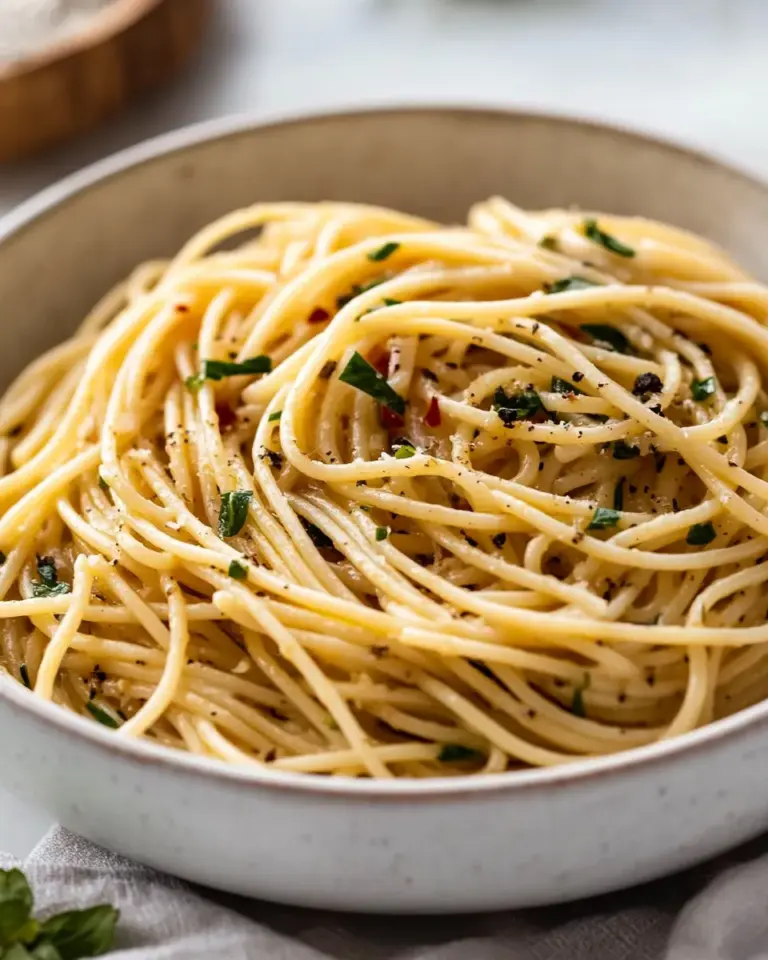 Homemade Spaghetti Aglio e Olio photo