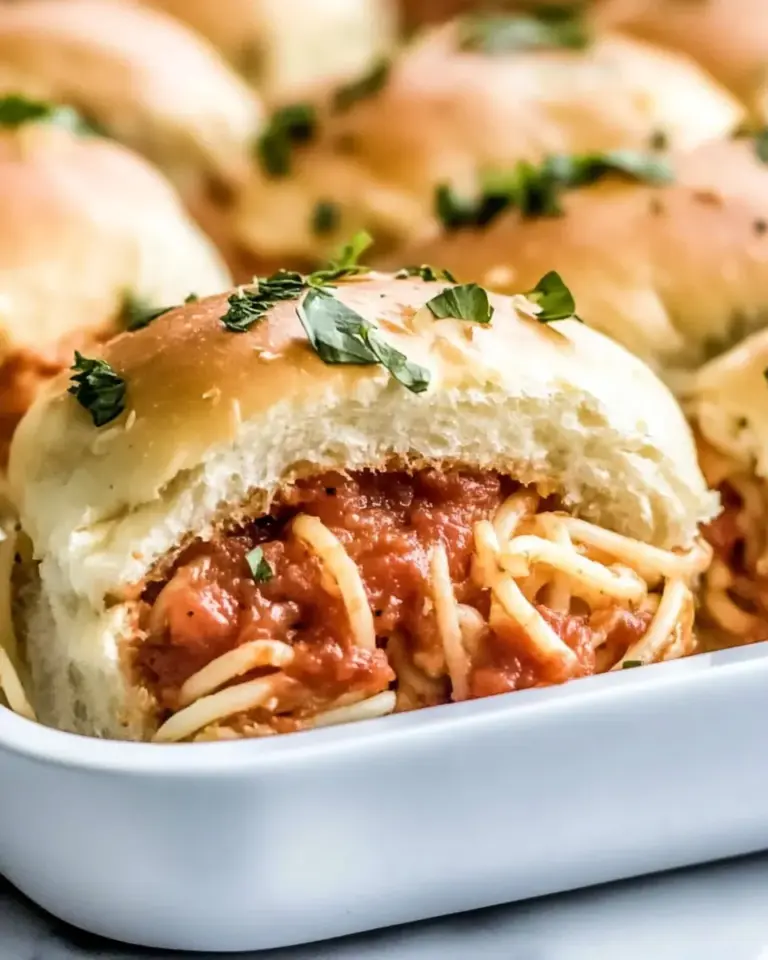 Homemade Spaghetti Garlic Knot Sliders photo