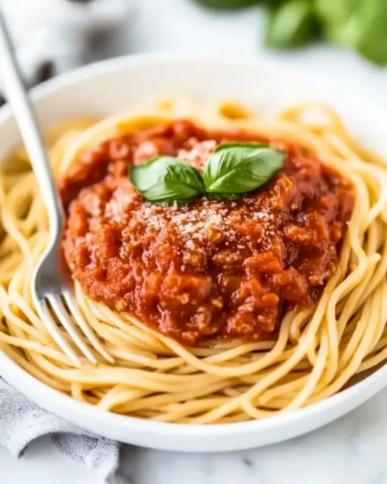 Homemade Spaghetti Marinara photo