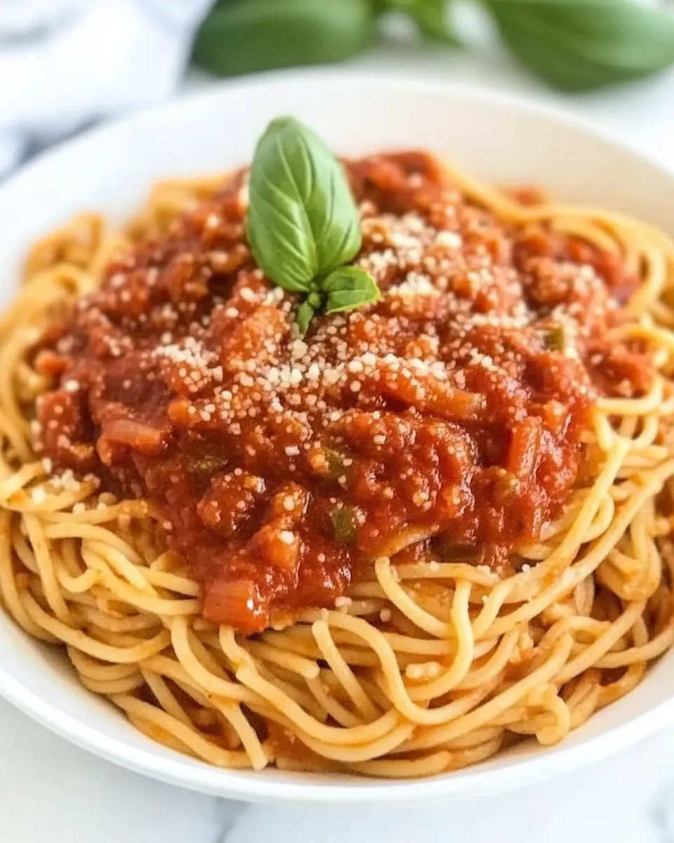 Easy Spaghetti Marinara recipe photo