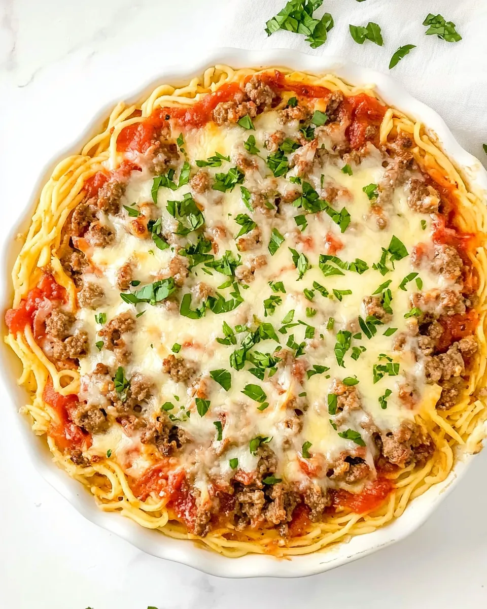 Delicious Spaghetti Pie shot