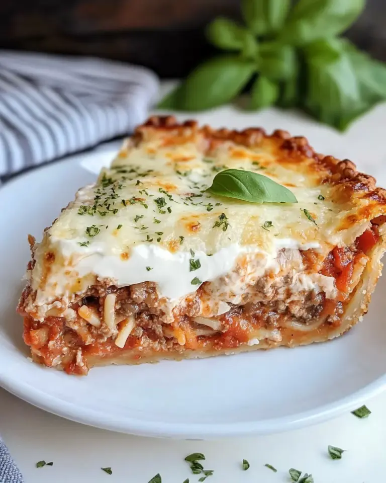 Homemade Spaghetti Pie with Sour Cream photo