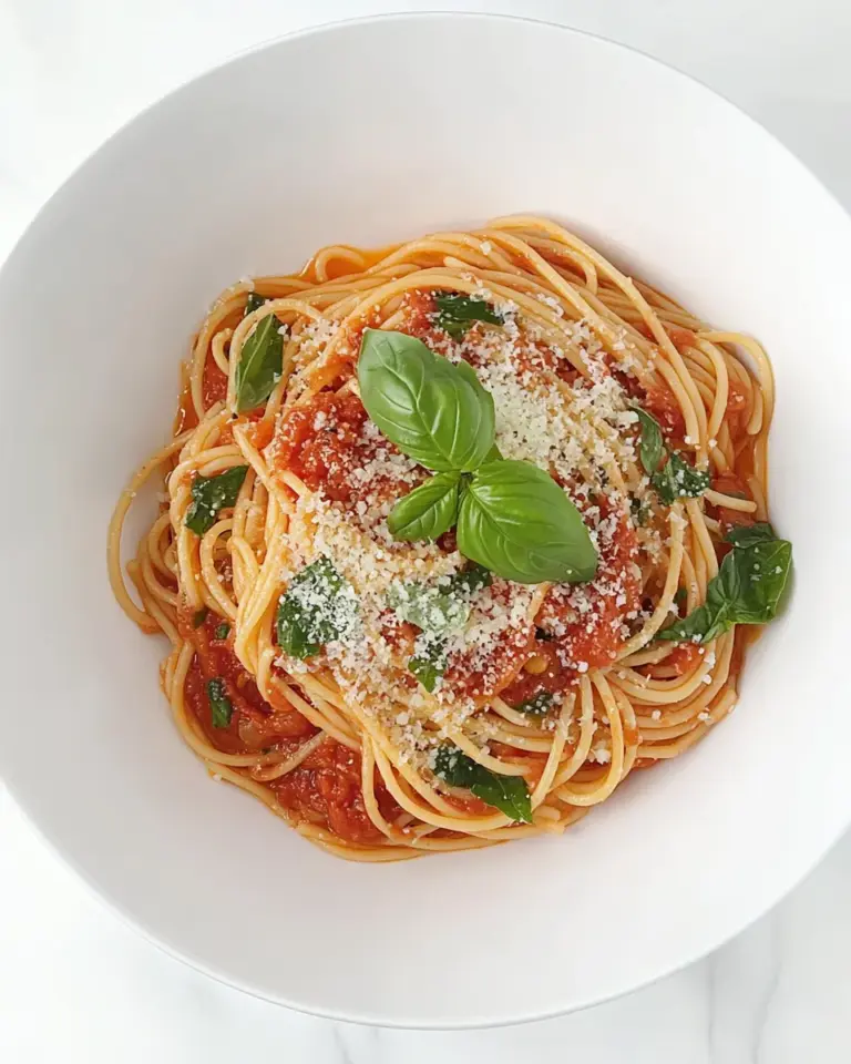 Homemade Spaghetti Pomodoro photo