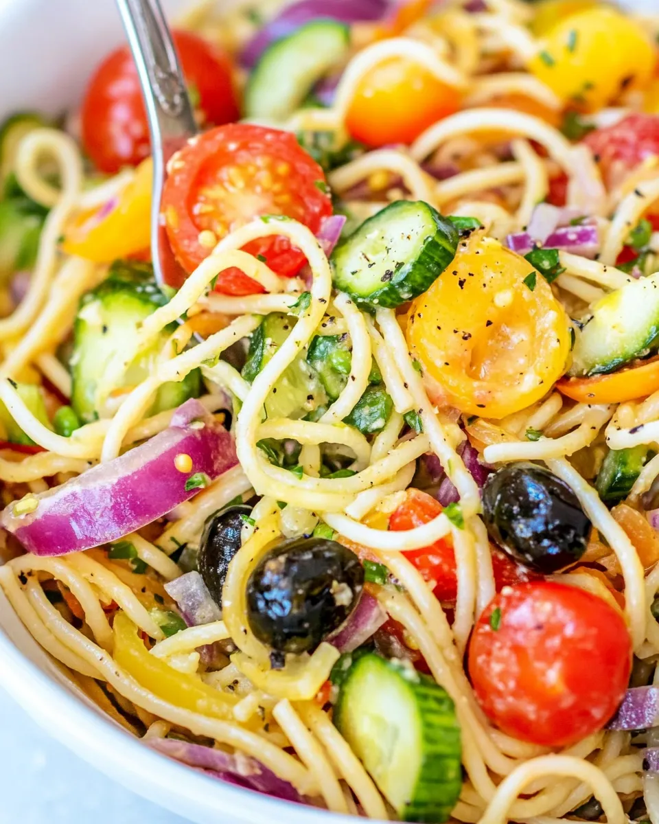 Homemade Spaghetti Salad photo