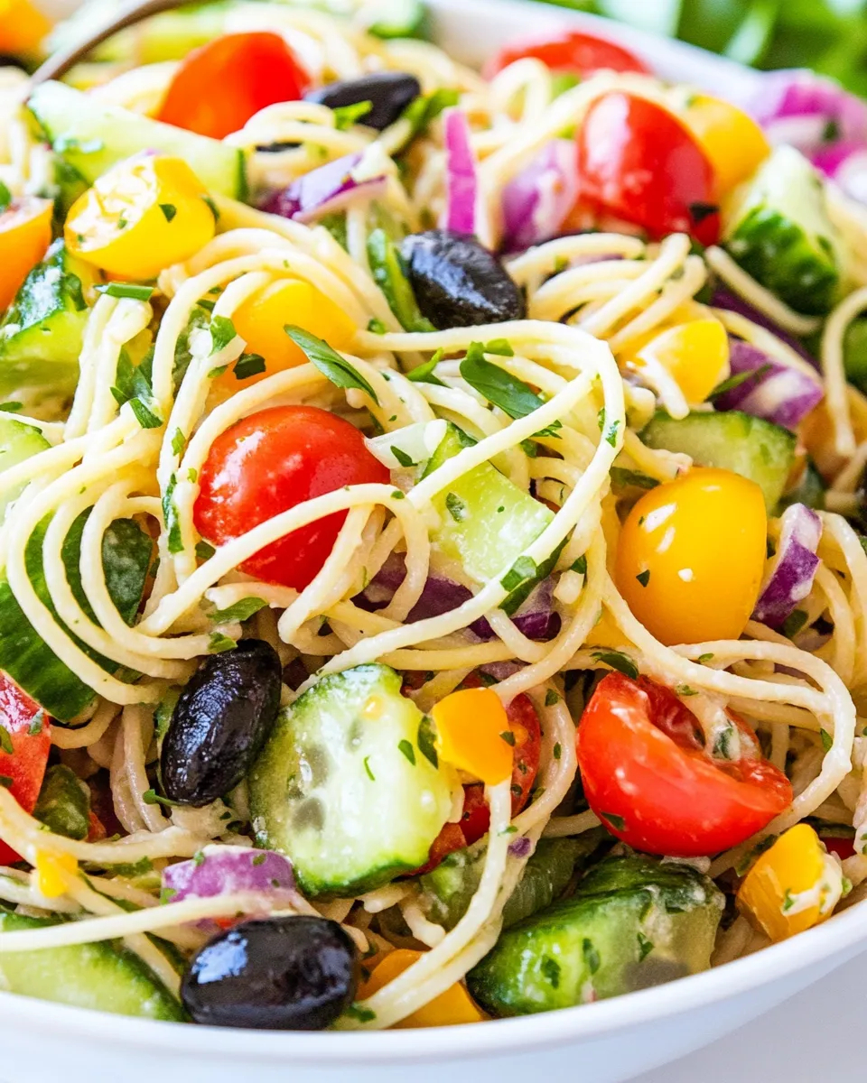 Easy Spaghetti Salad recipe photo