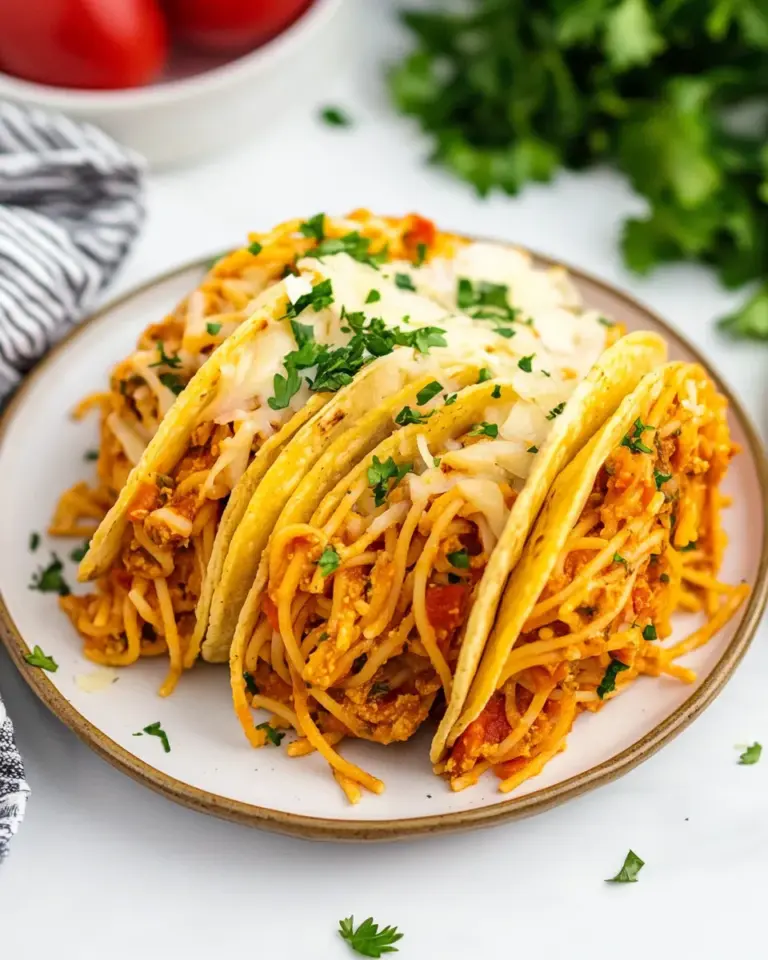 Homemade Spaghetti Tacos photo