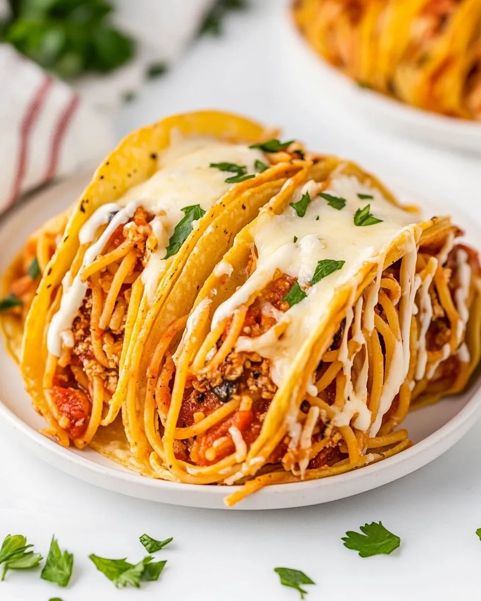 Delicious Spaghetti Tacos image