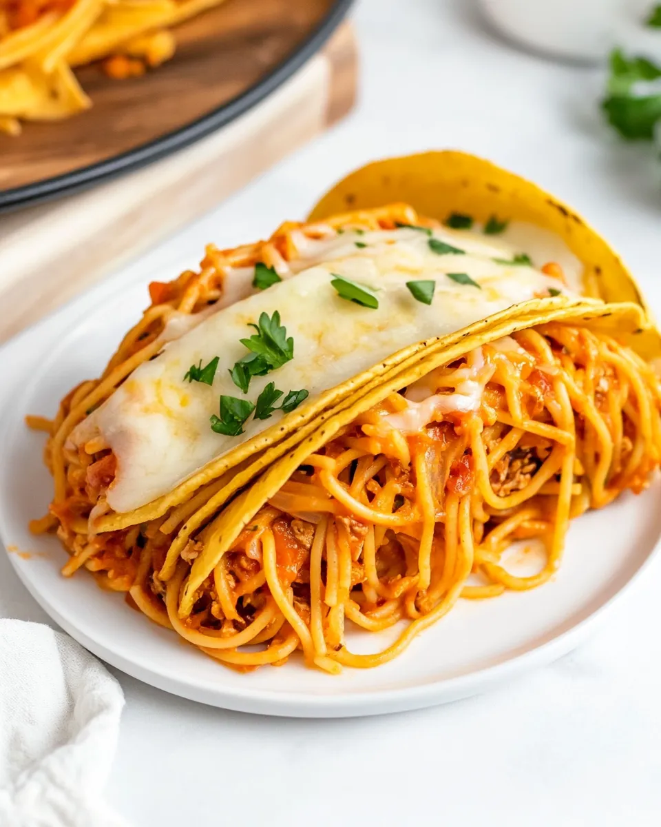 Easy Spaghetti Tacos recipe photo