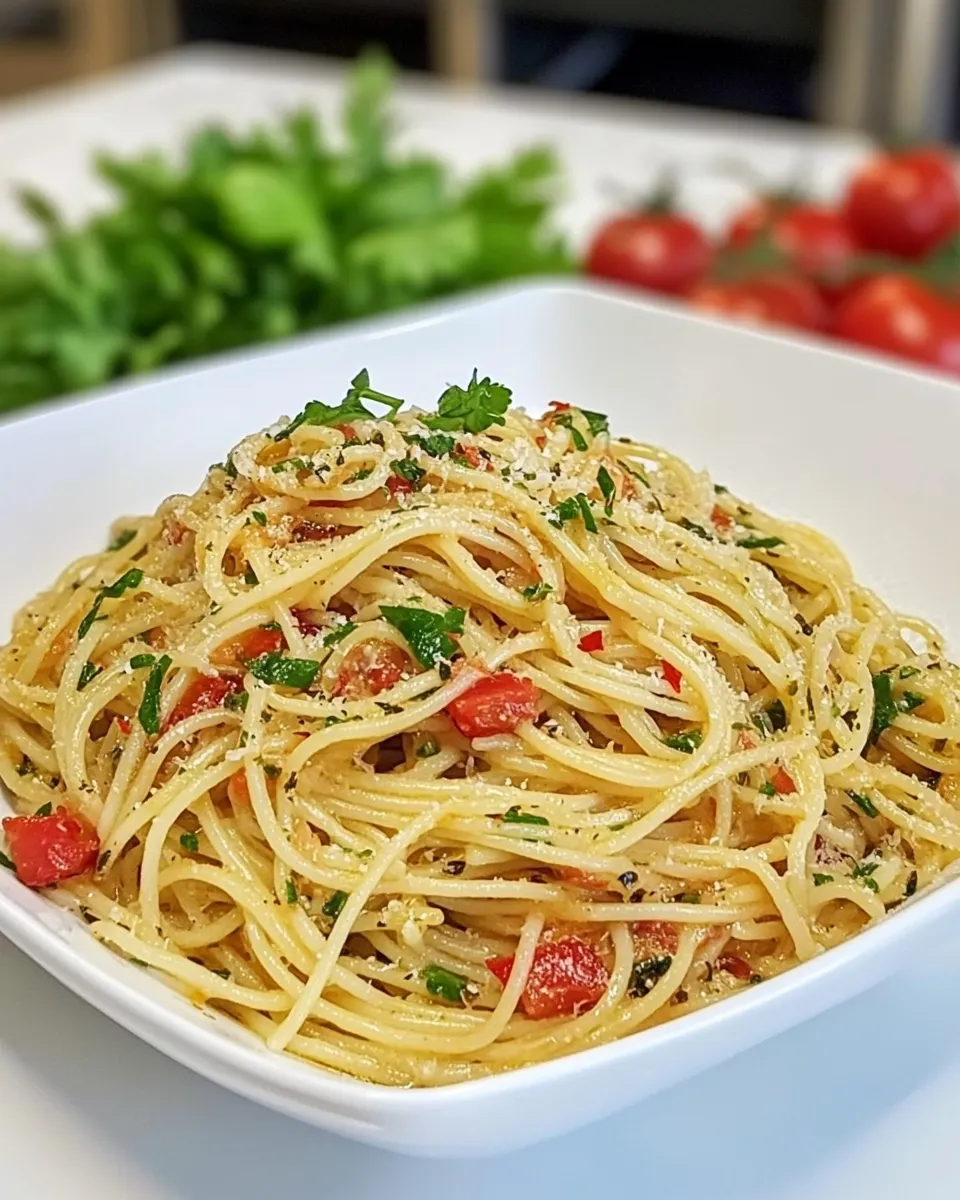 Delicious Spaghetti alla Carrettiera shot