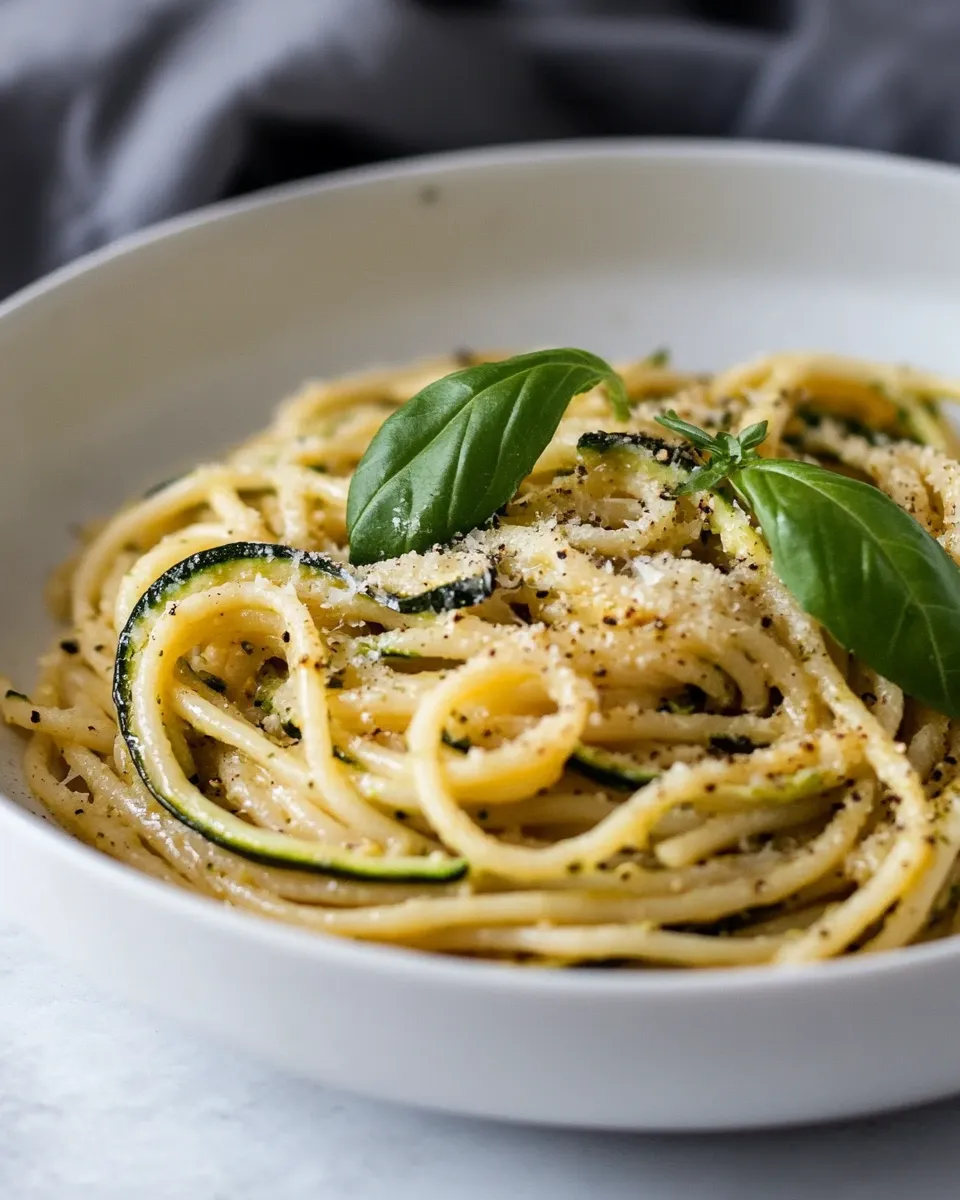 Homemade Spaghetti alla Nerano (Stanley Tucci Zucchini Pasta) photo