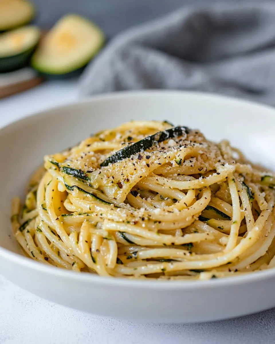 Easy Spaghetti alla Nerano (Stanley Tucci Zucchini Pasta) recipe photo