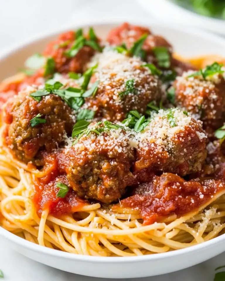 Homemade Spaghetti and Meatball Recipe photo