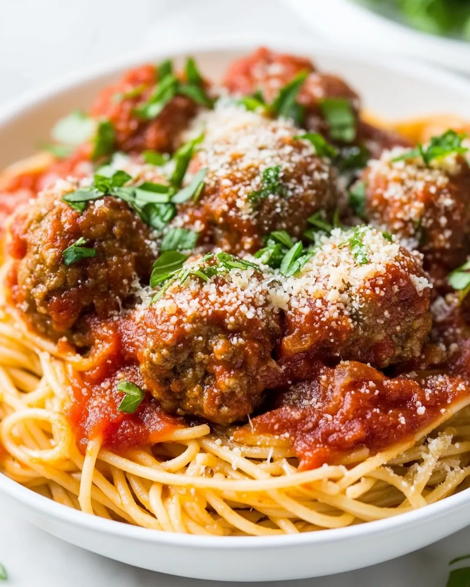 Homemade Spaghetti and Meatball Recipe photo