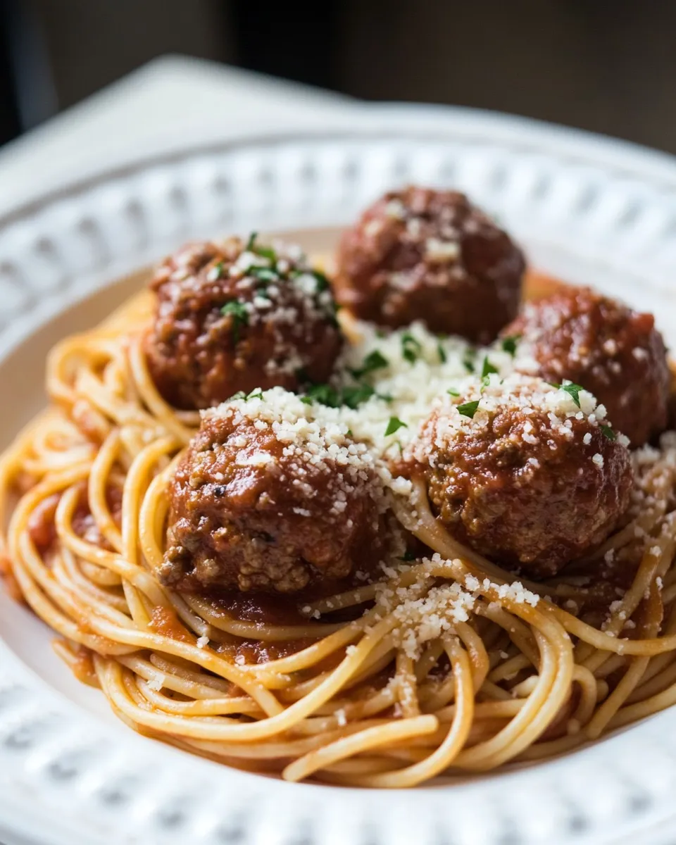 Homemade Spaghetti and Meatballs Recipe photo