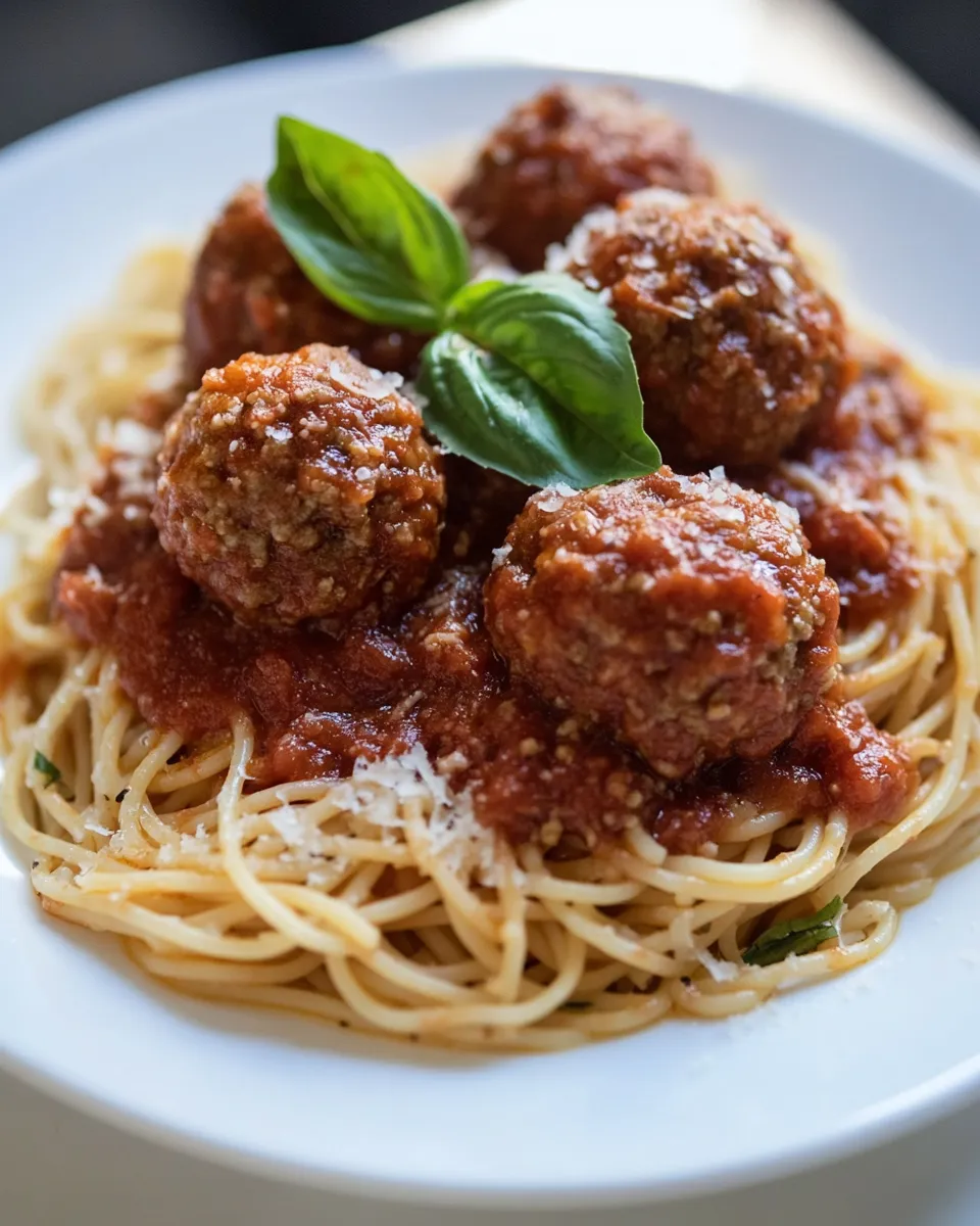Delicious Spaghetti and Meatballs Recipe dish photo