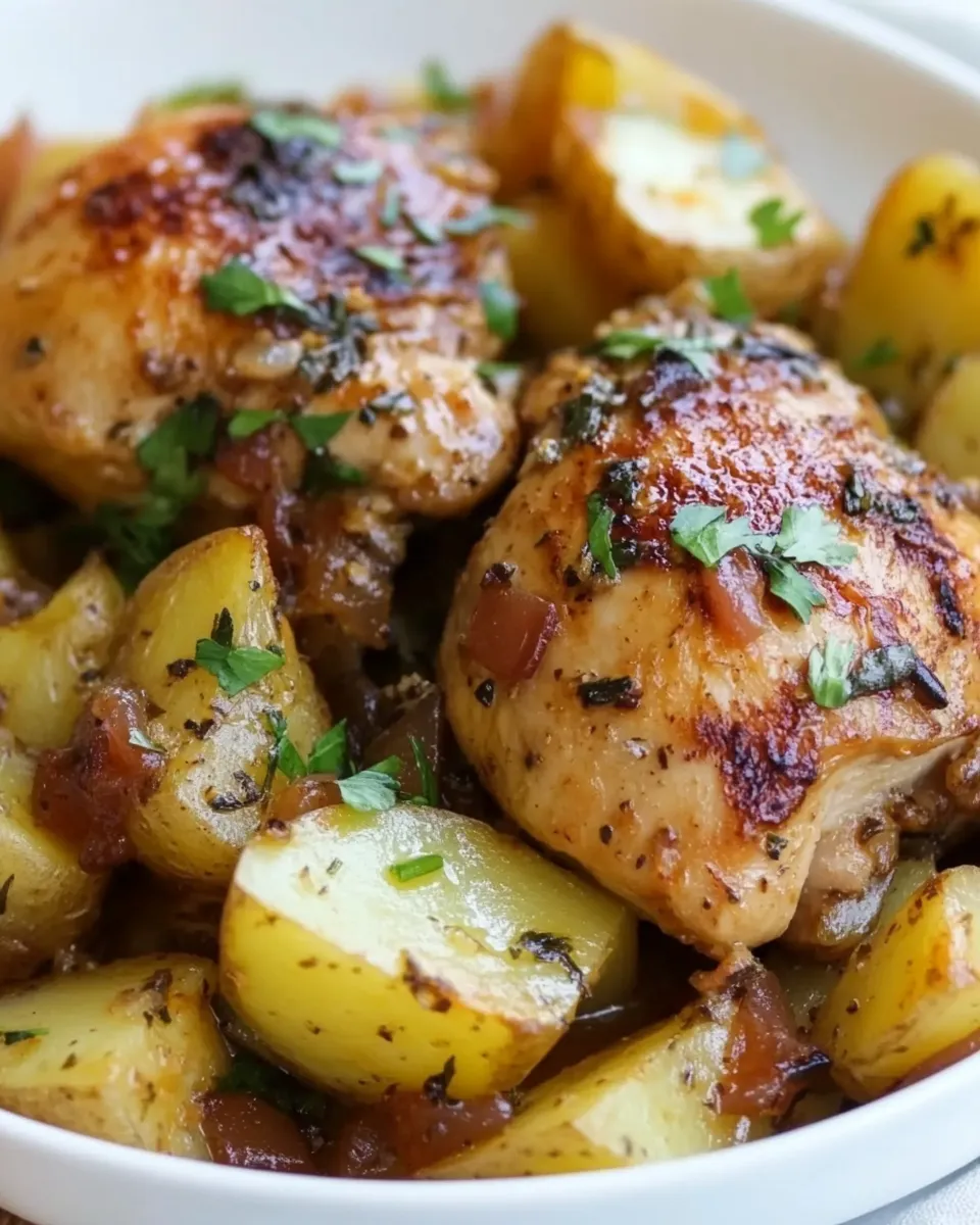 Homemade Spanish Chicken and Potatoes photo