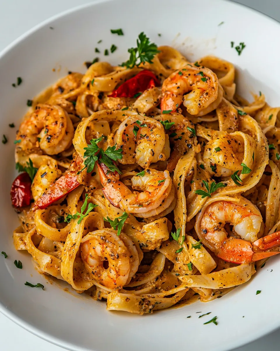 Homemade Spicy Cajun Shrimp Pasta recipe photo