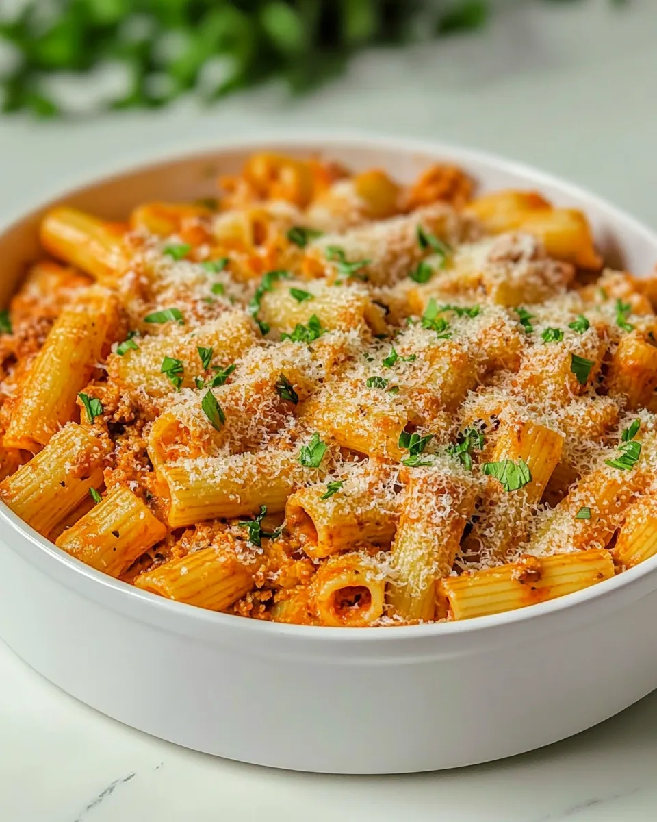 Delicious Spicy Chicken Rigatoni recipe photo