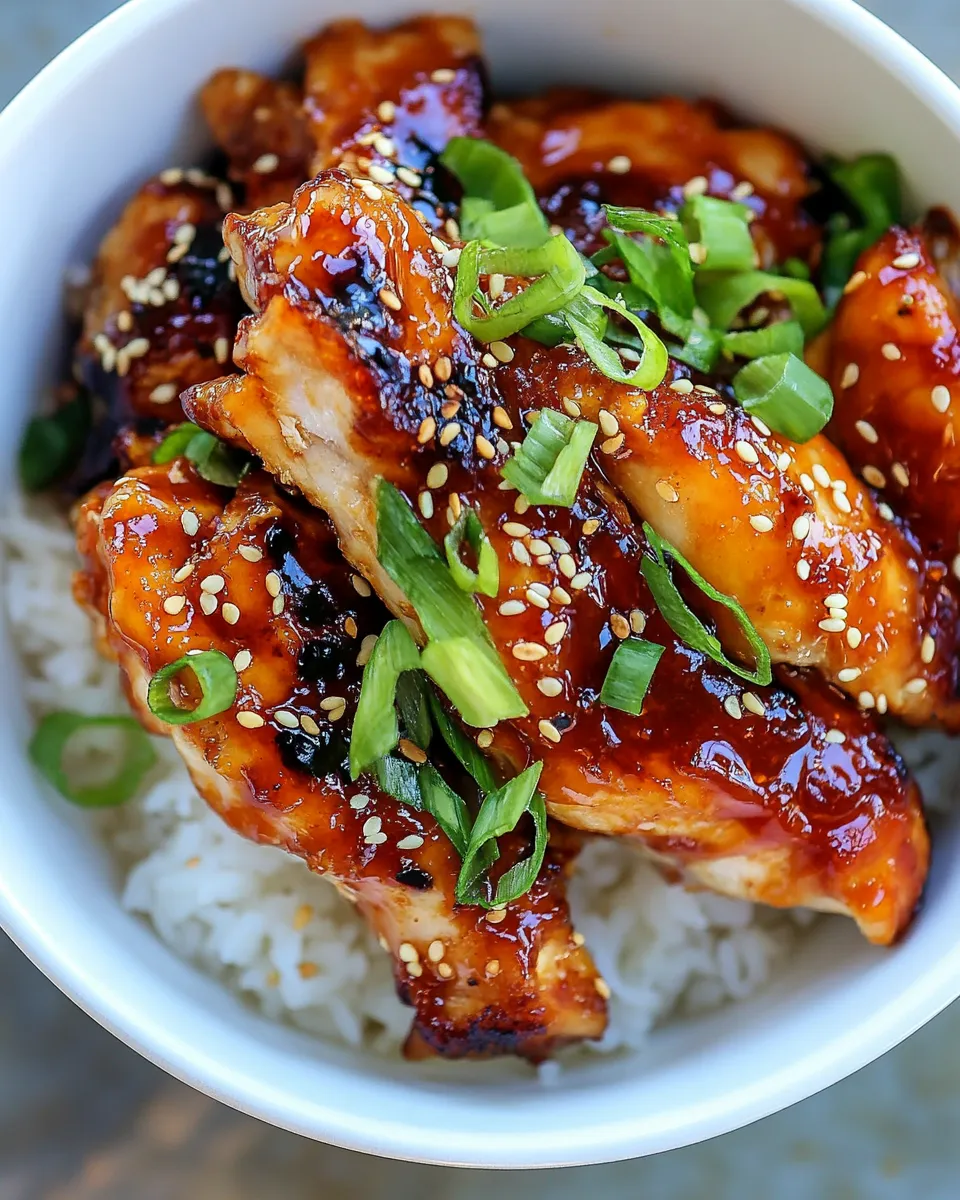 Delicious Spicy Korean Chicken shot